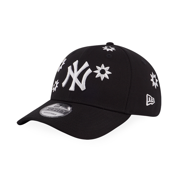 NEW YORK YANKEES FLOWER EMBROIDERY BLACK 9FORTY CAP – New Era Hong