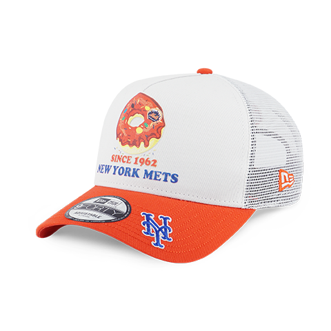 NEW YORK METS PARTY VIBE MLB DONUT ORANGE VISOR WHITE 9FORTY AF TRUC New Era Hong Kong