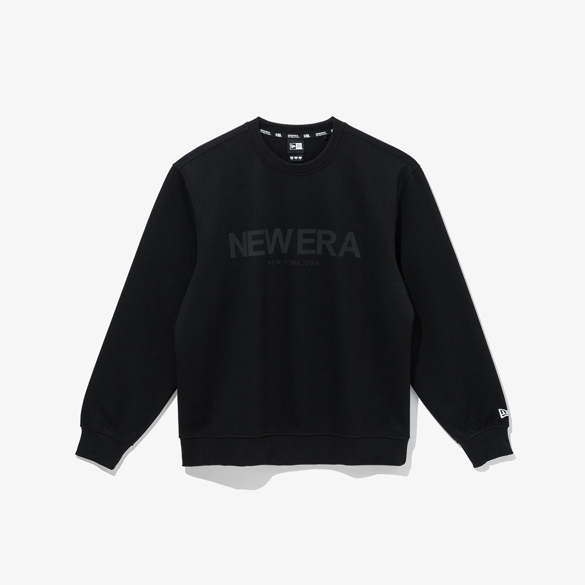 [New Era]★ESSENTIAL CREW NECK New Era Premium Essential Pastel Grey Oversized Crew Neck