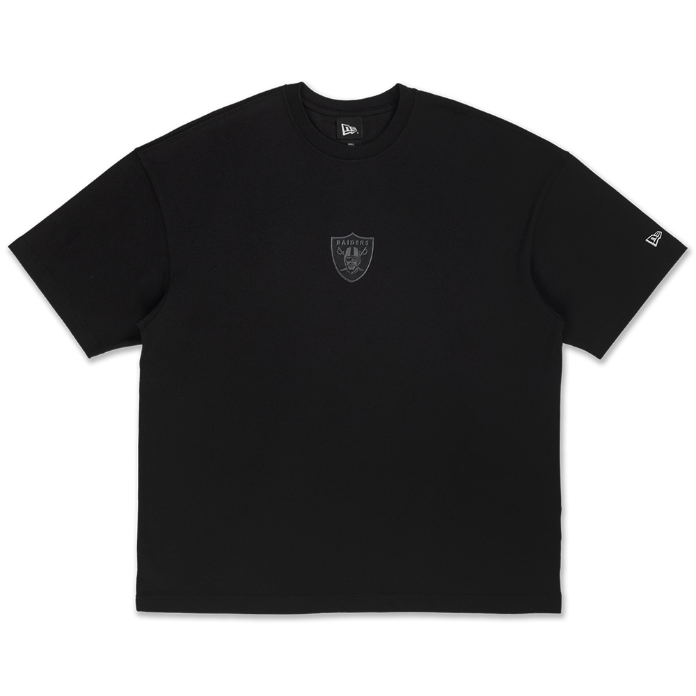 LAS VEGAS RAIDERS BLACK OVERSIZED SHORT SLEEVE T-SHIRT – New Era