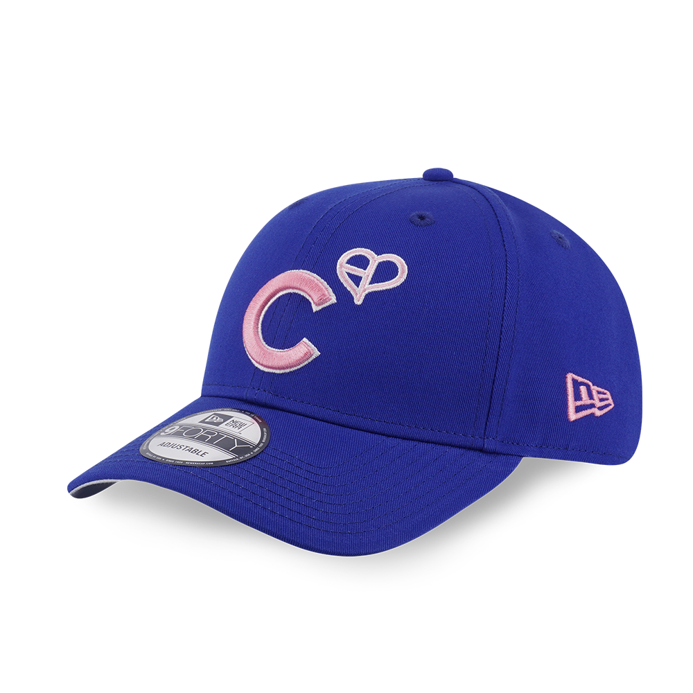 NEW ERA X MLB X BLACKPINK CHICAGO CUBS ROYAL BLUE 9FORTY CAP – New