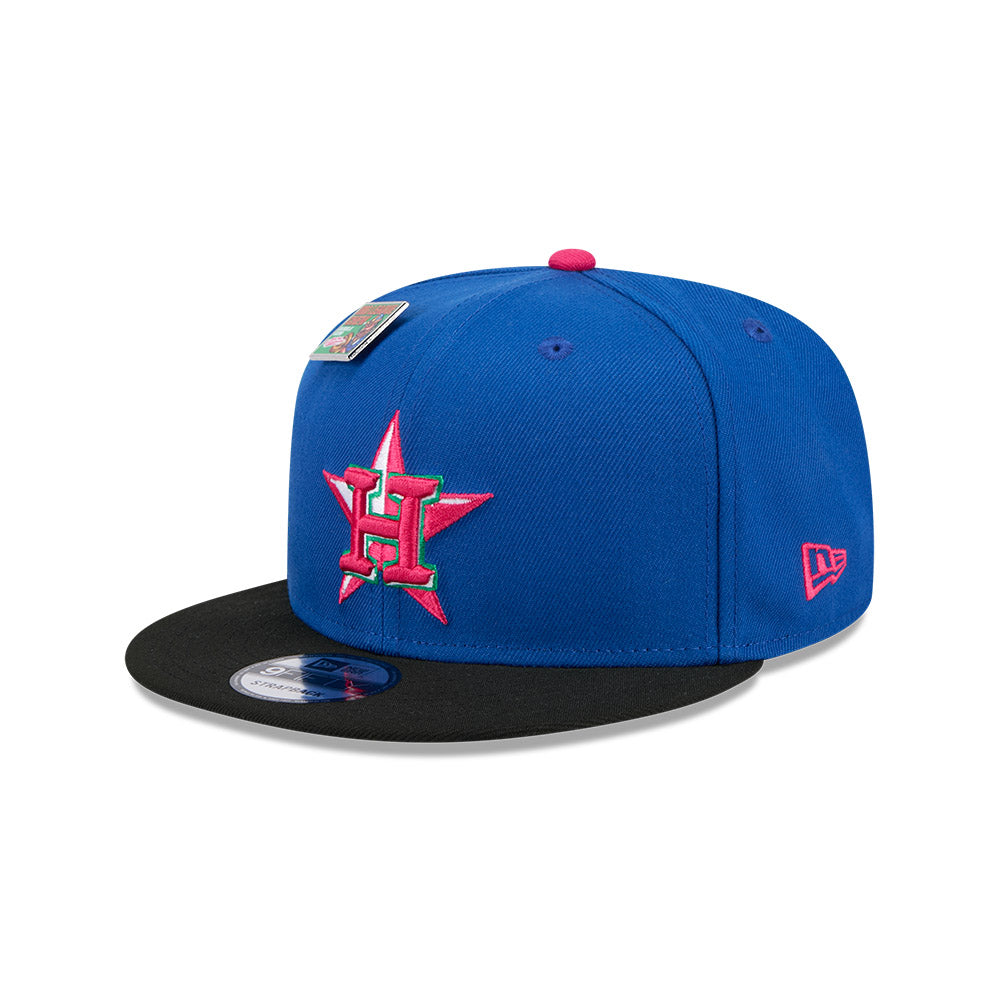 NEW ERA x BIG LEAGUE CHEW HOUSTON ASTROS BLUE 9FIFTY CAP – New Era