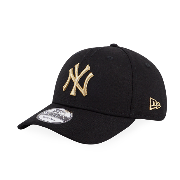 BASIC GOLD MLB NEW YORK YANKEES LOGO BLACK 9FORTY CAP New Era Hong Kong