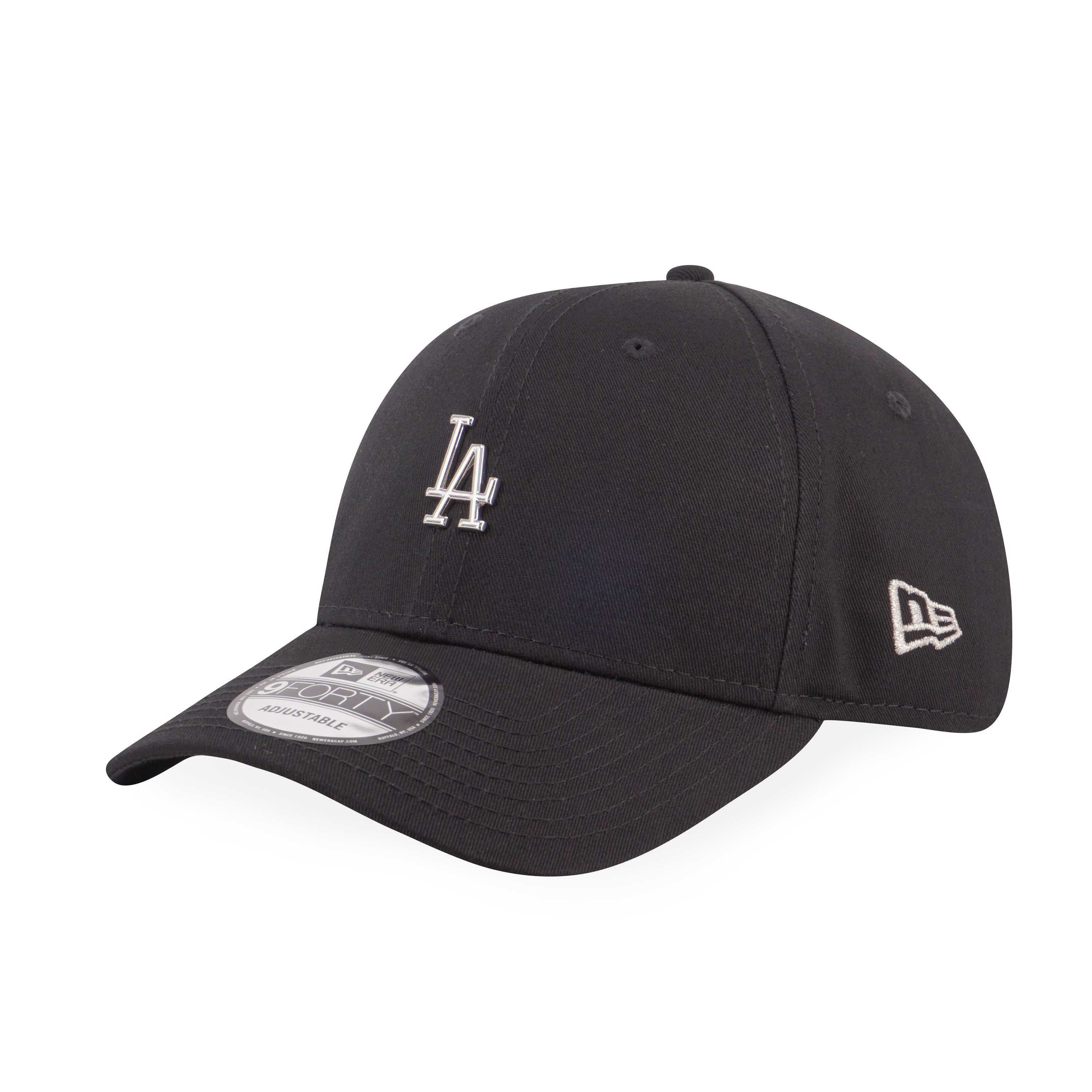 Black New Era MLB LA Dodgers 9FORTY Cap Junior