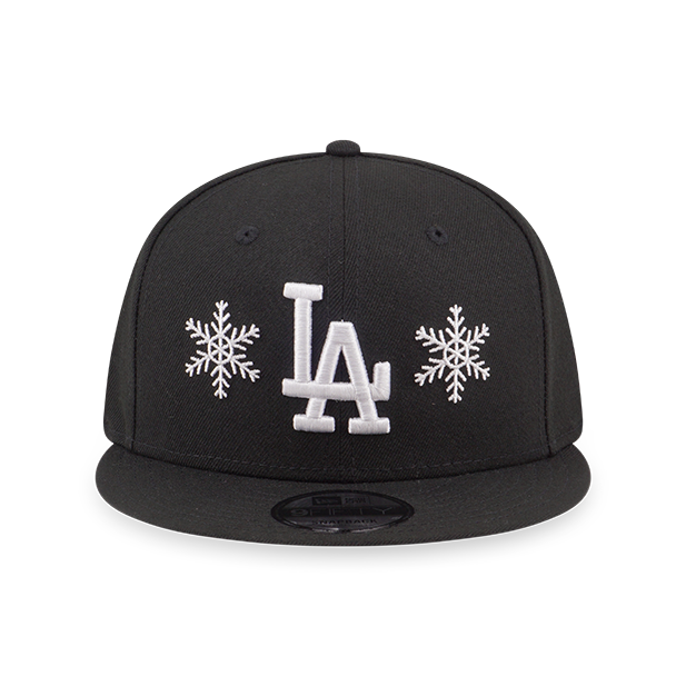 MLB SNOWFLAKES LOS ANGELES DODGERS BLACK 9FIFTY CAP