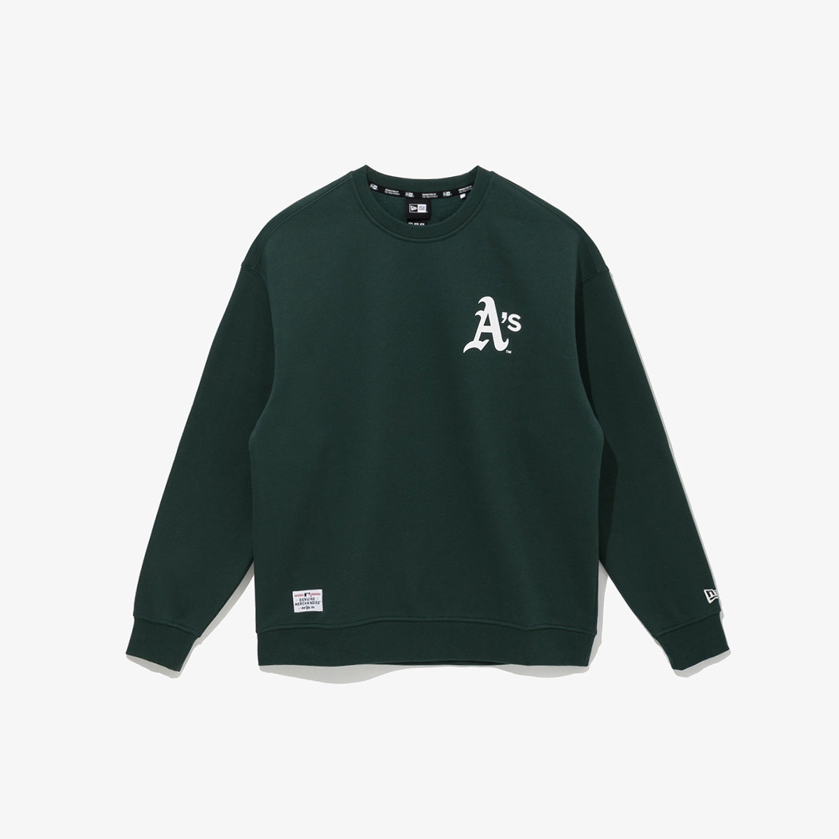 New Era MLB Oakland Atheltics Sweatshirt (heather grey/dark green)