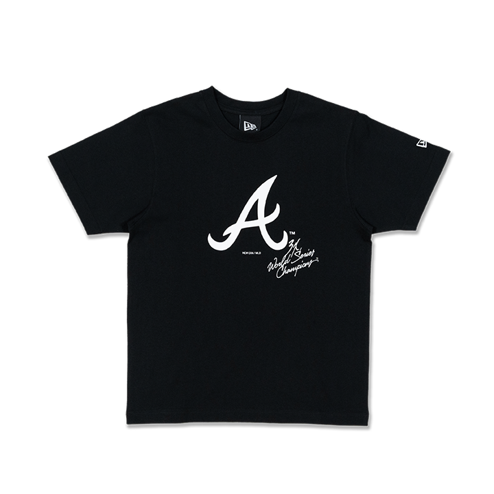 ATLANTA BRAVES MLB WOMEN BLACK SHORT SLEEVE T SHIRT New Era Hong Kong