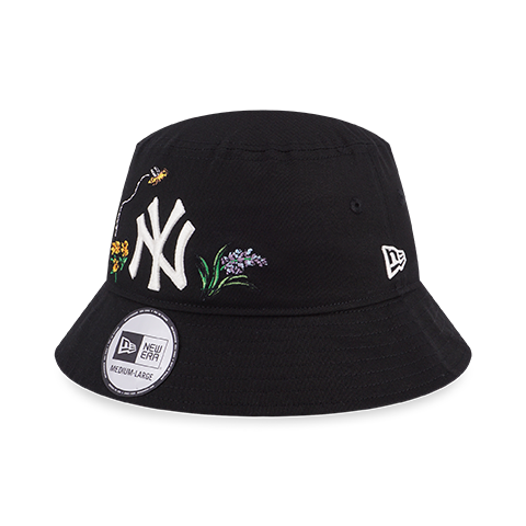 NEW YORK YANKEES WATERCOLOR FLORAL BLACK BUCKET 01 – New Era Hong Kong