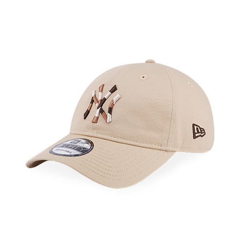 NEW YORK YANKEES COLOR BLOCK LOGO BEIGE 9FORTY UNST CAP – New Era
