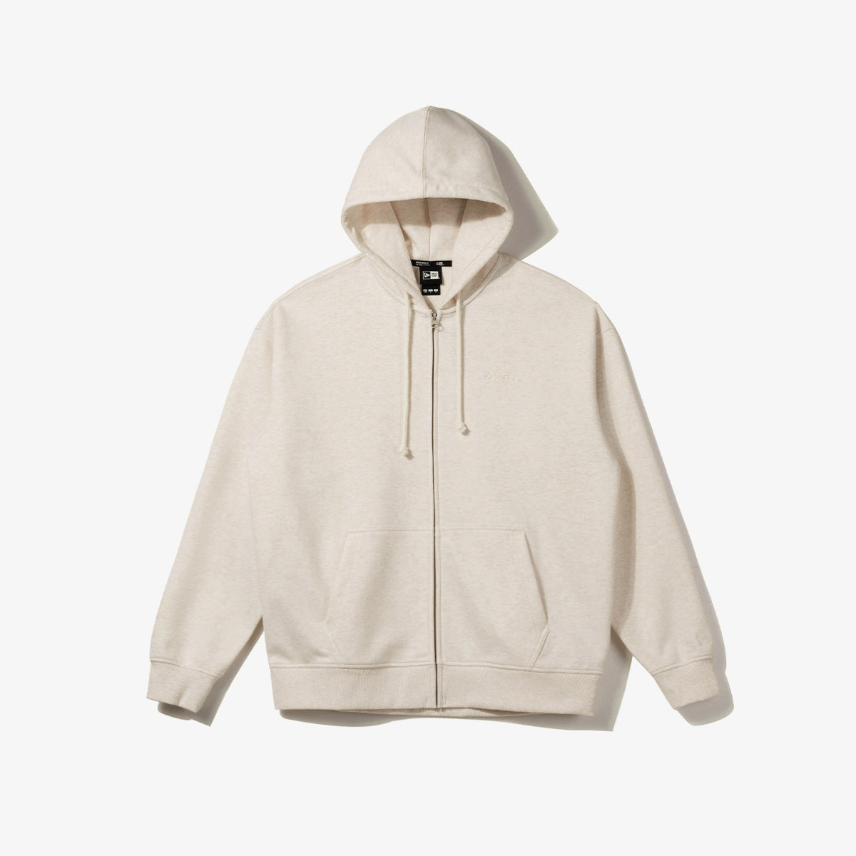 NEW ERA ESSENTIAL FULL ZIP UP HOODIE BEIGE ZIP FRONT HOODIE New Era Hong Kong