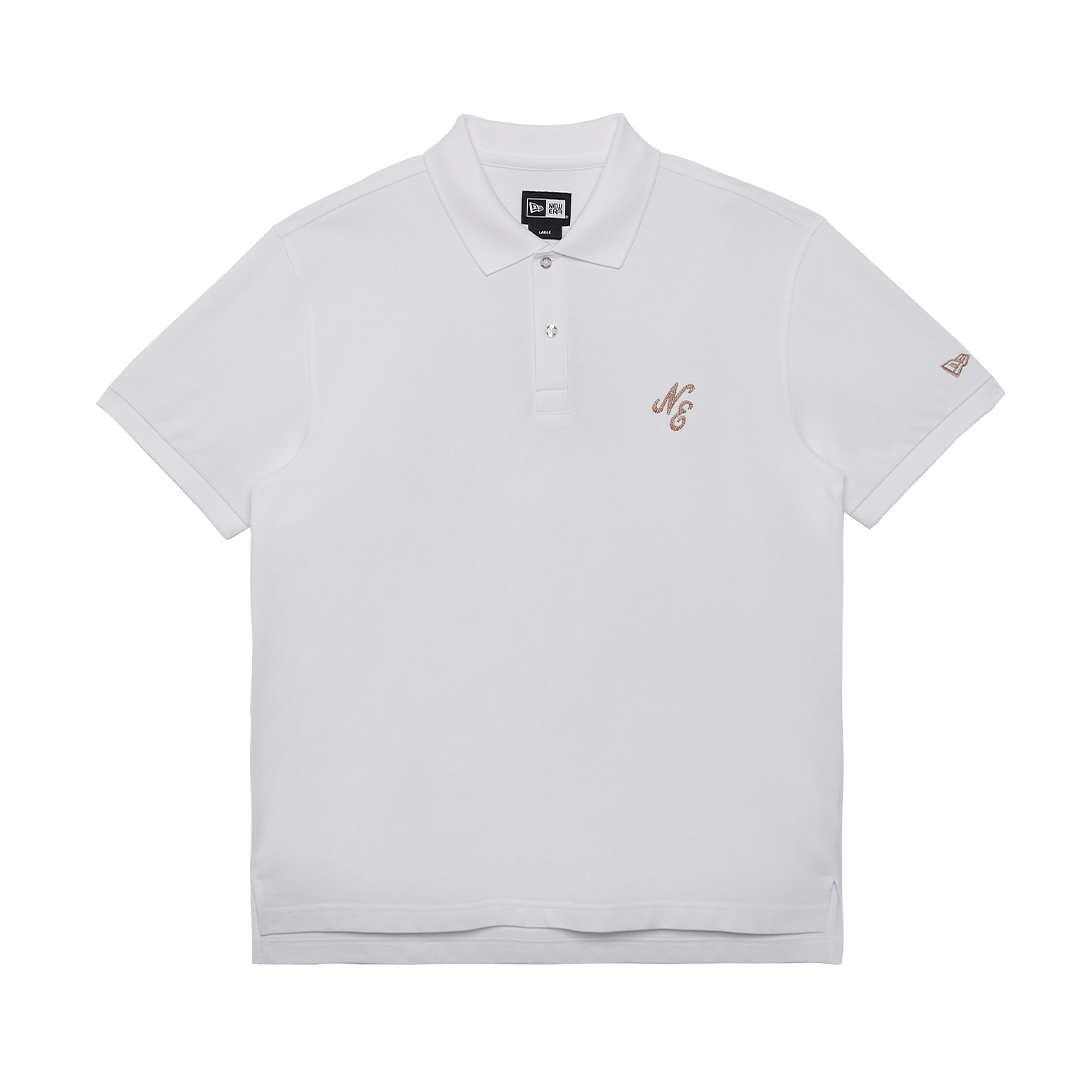 NEW ERA ESSENTIAL WHITE SHORT SLEEVE POLO SHIRT