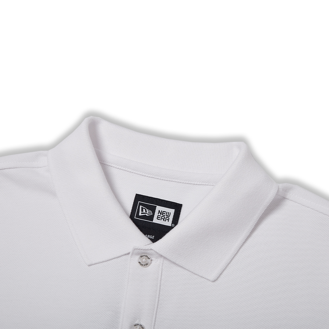 NEW ERA ESSENTIAL WHITE SHORT SLEEVE POLO SHIRT