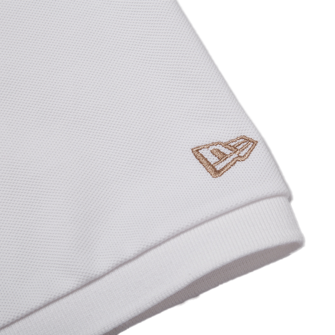 NEW ERA ESSENTIAL WHITE SHORT SLEEVE POLO SHIRT