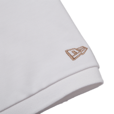 NEW ERA ESSENTIAL WHITE SHORT SLEEVE POLO SHIRT