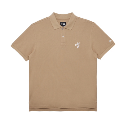 NEW ERA ESSENTIAL KHAKI SHORT SLEEVE POLO SHIRT