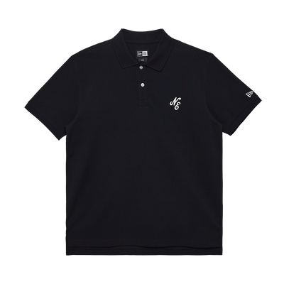 NEW ERA ESSENTIAL BLACK SHORT SLEEVE POLO SHIRT