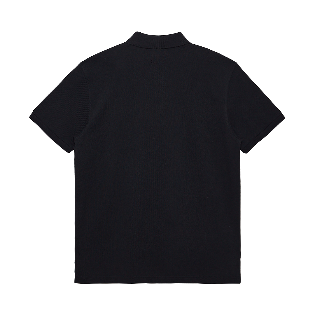 NEW ERA ESSENTIAL BLACK SHORT SLEEVE POLO SHIRT