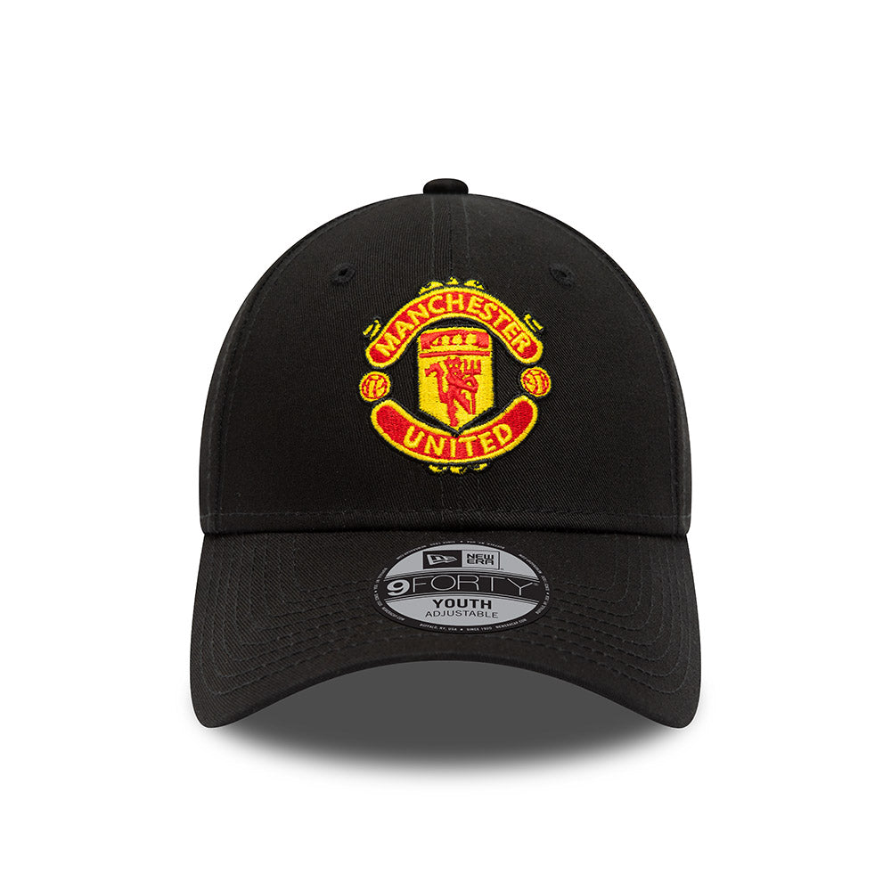 MANCHESTER UNITED F.C. BLACK KIDS 9FORTY CAP