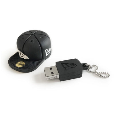 NEW ERA BLACK 32GB USB KEYCHAIN