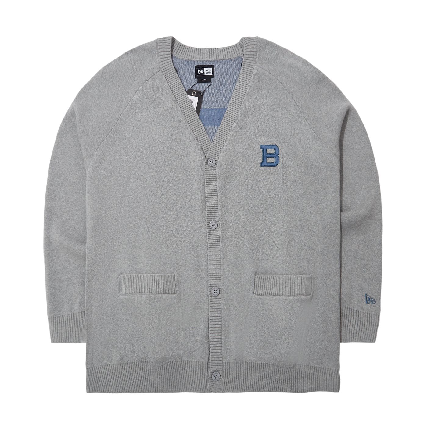 BROOKLYN DODGERS COMFORT GRAY CARDIGAN