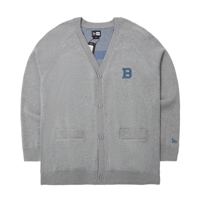 BROOKLYN DODGERS COMFORT GRAY CARDIGAN