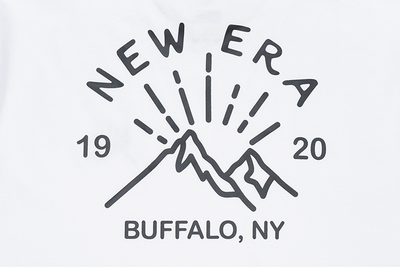 NEW ERA MOUNTAIN LOGO WHITE SHORT SLEEVE T-SHIRT