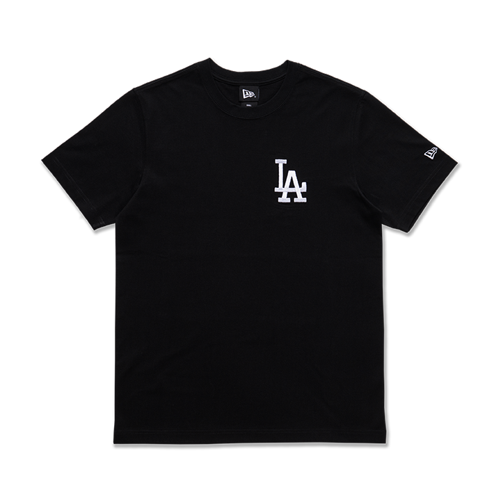 MLB LOS ANGELES DODGERS ESSENTIAL BLACK SHORT SLEEVE T-SHIRT