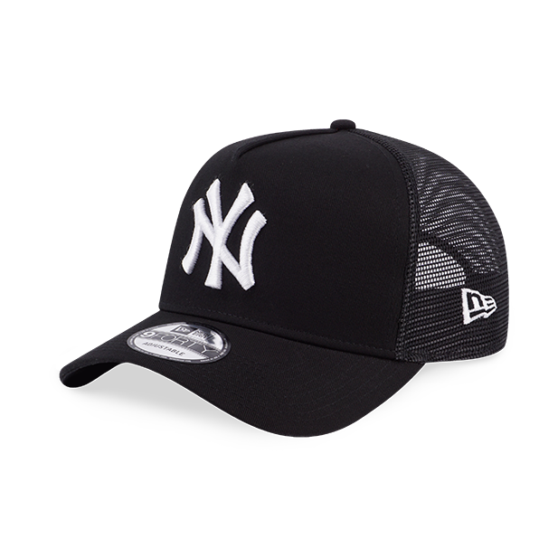 MLB NEW YORK YANKEES BASIC BLACK 9FORTY AF TRUCKER CAP