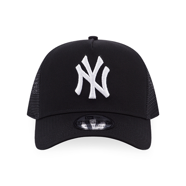 MLB NEW YORK YANKEES BASIC BLACK 9FORTY AF TRUCKER CAP
