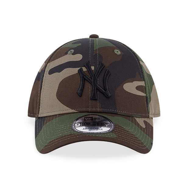 MLB NEW YORK YANKEES WOODLAND CAMO 9FORTY CAP