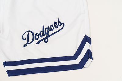 LOS ANGELES DODGERS WHITE MESH SHORTS