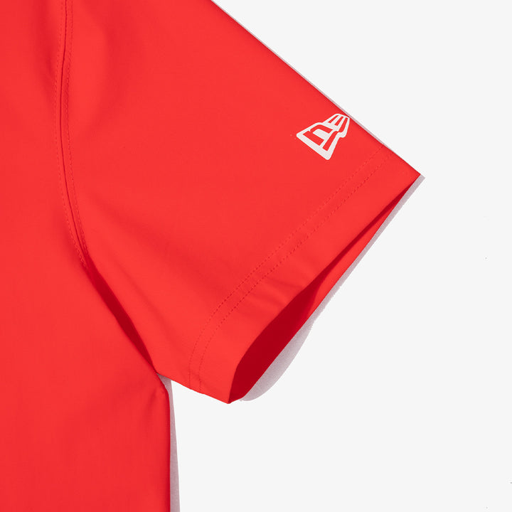 ★関税込★New era★TECH ICE TRAINING T-SHIRTS★Tシャツ★ NEW ERA TECH ICE TRAINING SCARLET SHORT SLEEVE T-SHIRT – New