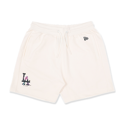 LOS ANGELES DODGERS FLORAL IVORY WOMEN SHORTS