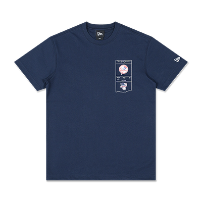 NEW YORK YANKEES STADIUM TICKET NAVY SHORT SLEEVE T-SHIRT