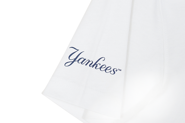 MLB CHAIN NEW YORK YANKEES WHITE SHORT SLEEVE T-SHIRT