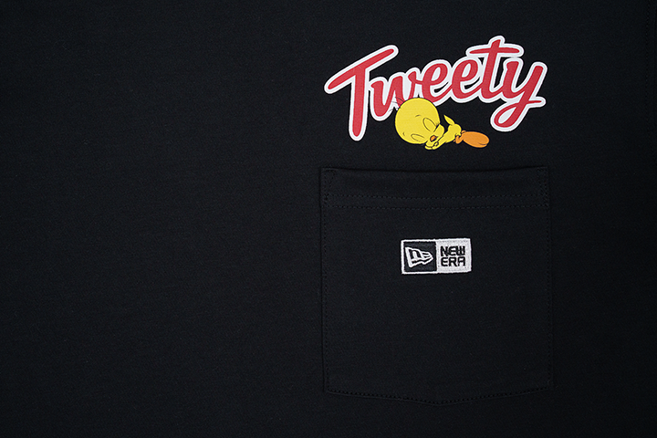 TWEETY LOONEY TUNES TWEETY BLACK SHORT SLEEVES T-SHIRT