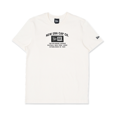 NEW ERA LABEL IVORY SHORT SLEEVE T-SHIRT