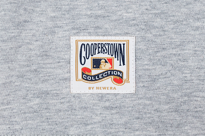 MLB COOPERSTOWN DETRIOT TIGERS HAND DRAWING HEATHER GRAY SHORT SLEEVE T-SHIRT