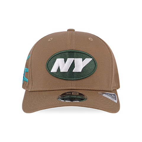 STATUE OF LIBERTY NEW YORK JETS KHAKI 9FIFTY STRETCH SNAP CAP