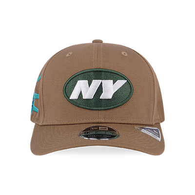 STATUE OF LIBERTY NEW YORK JETS KHAKI 9FIFTY STRETCH SNAP CAP