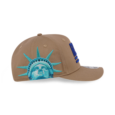 STATUE OF LIBERTY NEW YORK GIANTS KHAKI 9FIFTY STRETCH SNAP CAP