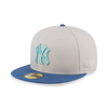 59FIFTY PACK - OCEAN DRIVE NEW YORK YANKEES HEATHER GRAY 59FIFTY CAP