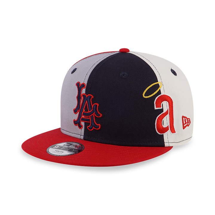 MLB ANAHEIM ANGELS COOPERSTOWN LOGO PINWHEEL MULTI COLOR KIDS 9FIFTY CAP