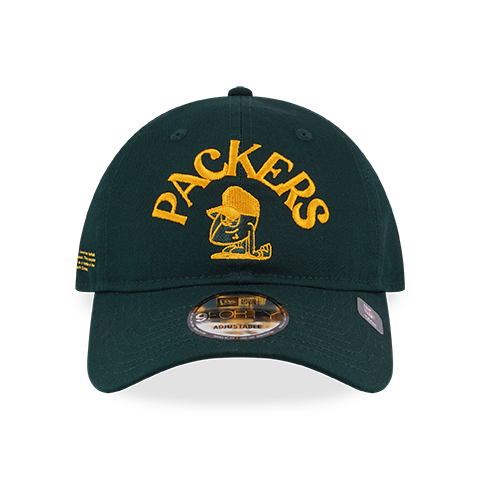 GREEN BAY PACKERS NFL CARTOON DARK GREEN 9FORTY UNST CAP