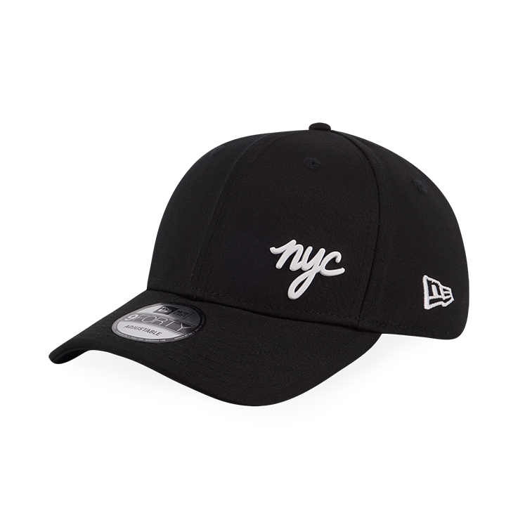 NEW ERA NYC METAL BADGE BLACK 9FORTY CAP