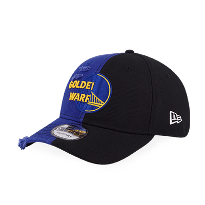 HALF DAMAGED GOLDEN STATE WARRIORS BLACK 9FORTY CAP