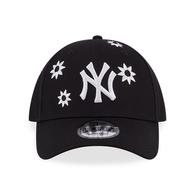NEW YORK YANKEES FLOWER EMBROIDERY BLACK 9FORTY CAP