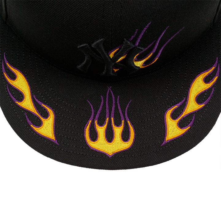 NEW YORK YANKEES FLAME BLACK 59FIFTY CAP