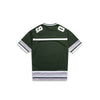 NEW YORK JETS OVERSIZED DARK GREEN MESH SHORT SLEEVE T-SHIRT