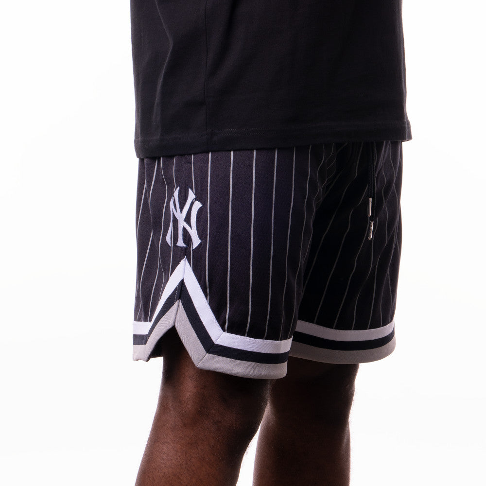 NEW YORK YANKEES OVERSIZED NAVY BASKETBALL SHORTS